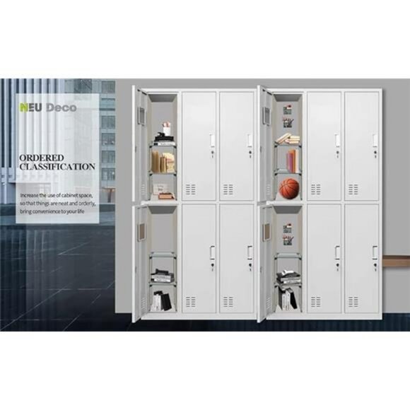 Locker organizer kit with shelf magnetic basket pen holder school office storage - Picture 2 of 7